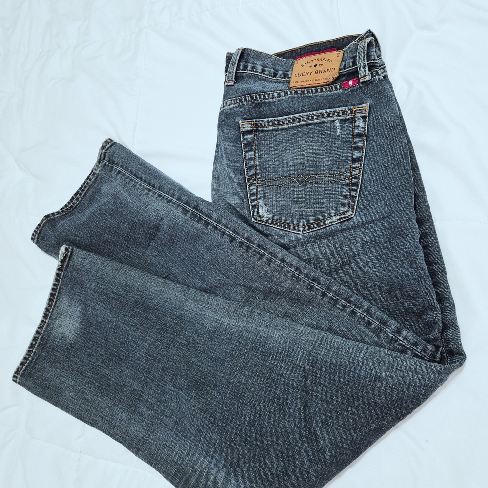 Lucky Brand Men's Dark Wash Straight Jeans